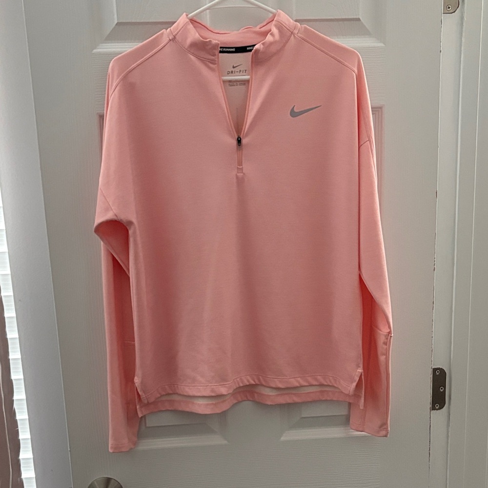 Nike Light Pink Quarter-Zip Top